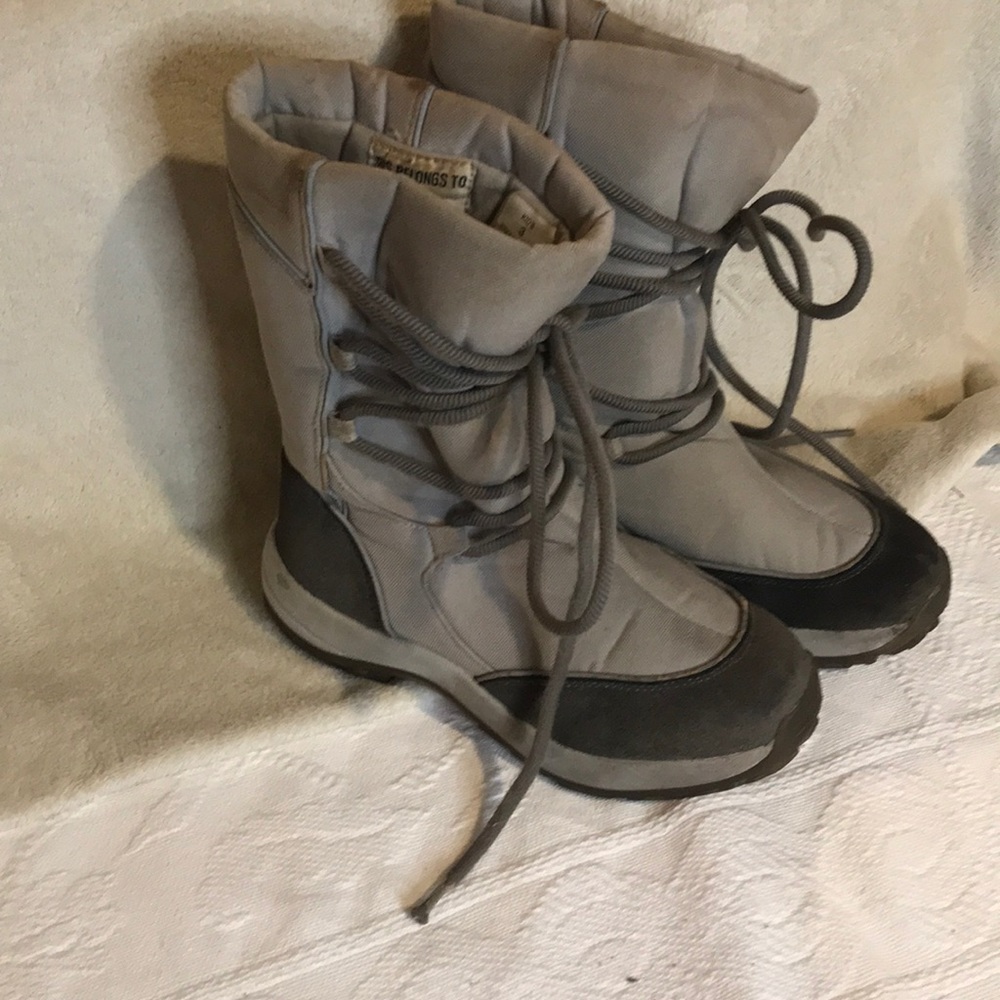 L L Bean Kids 3 Gray Boys Girls Snow Boots